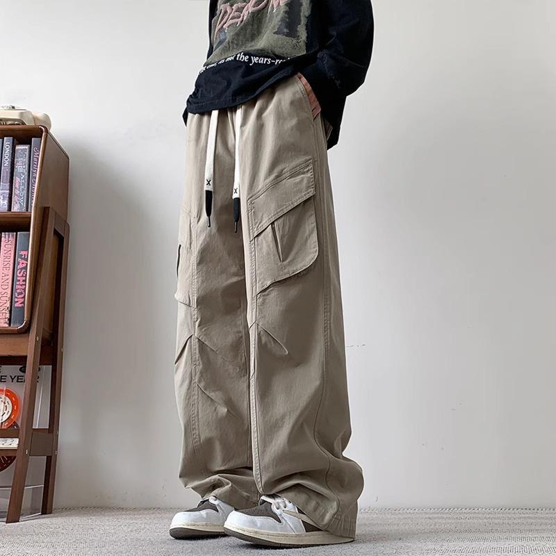 

Подростковые молодежные модные свободные повседневные брюки прямого кроя для мужчин и женщин 4XL хаки