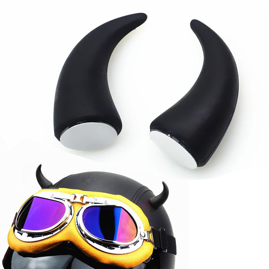 2 szt. Samochodowy kask motocyklowy Diabelski róg Kocie uszy Dekoracja Uniwersalny motocykl Rower Car Styling Dekoracja Kask