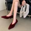 Fashion Bailamos Autumn Pointed Toe Women Sexy Shallow Slip On Fur Pumps Shoes Fashion Thin High Heel Ladies Elegant Dress Boat Shoes