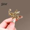 Zinc Alloy Brooch Women Flying Elephant Design Lapel Pin