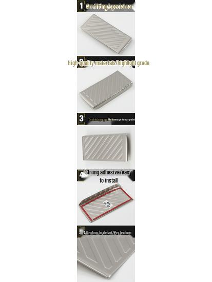 Stainless Steel Decorative Pedal Set for 17 Teramont Models: Accelerator, Brake, and Rest Pedals