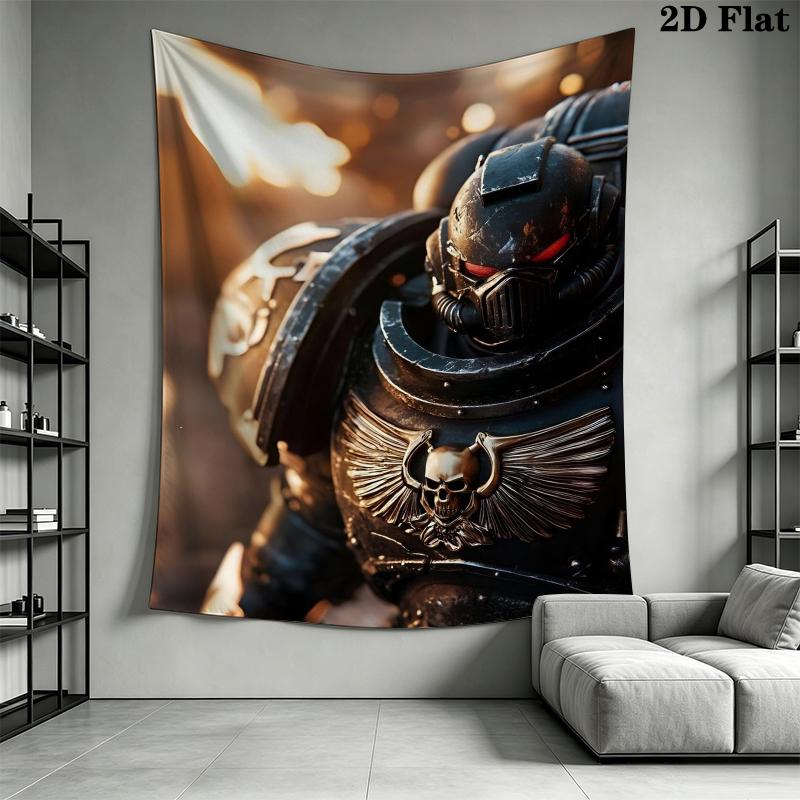 Warhammer 40K Wall Tapestry Aesthetic Wall Hanging Printed Fabric Blanket Decorative Tapestries for Bedroom Living Room Home Decor