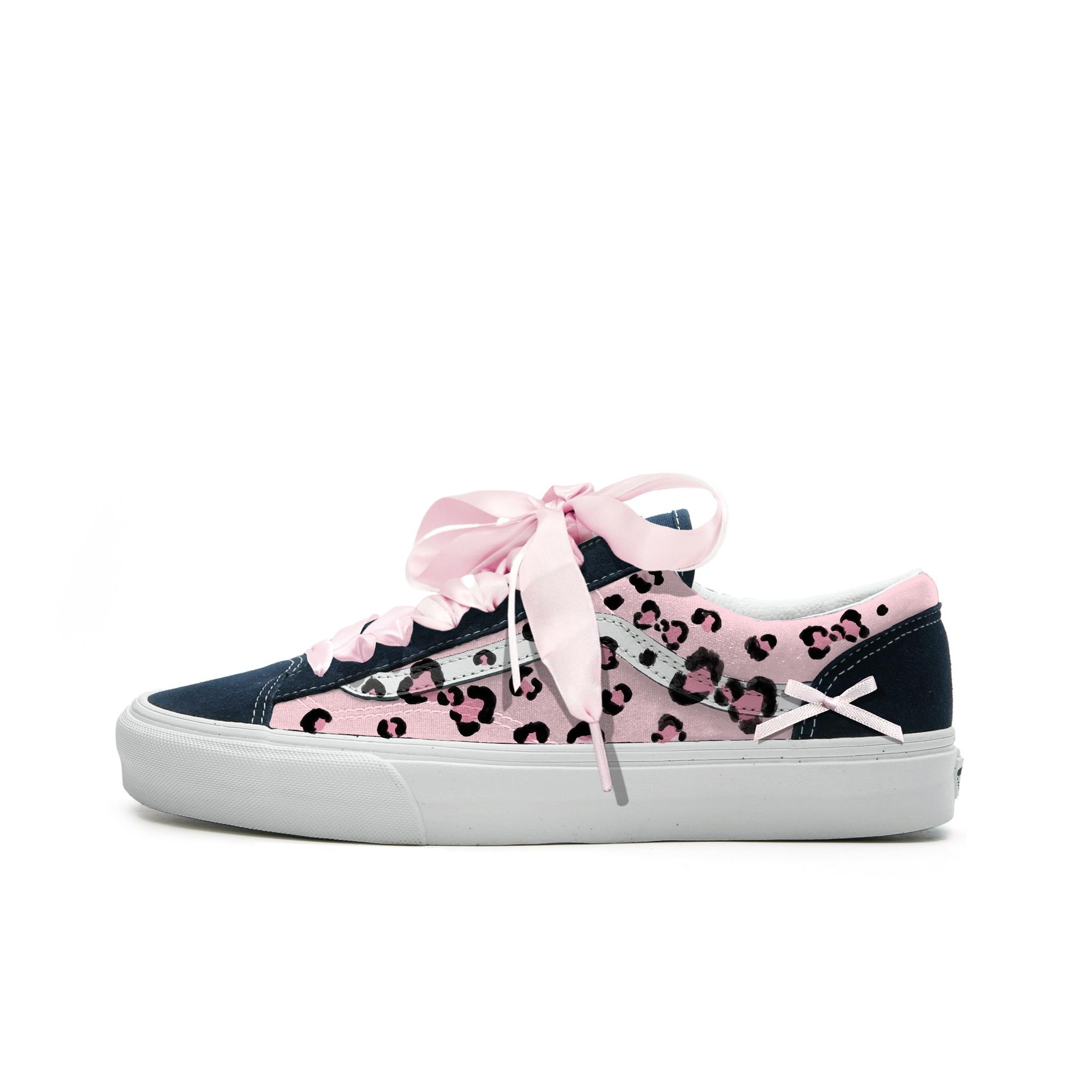 

Vans Style 36 Abrasion Resistant Low top Skateboard Shoes Unisex Pink VN0A3DZ3RFL(Team613-) 38