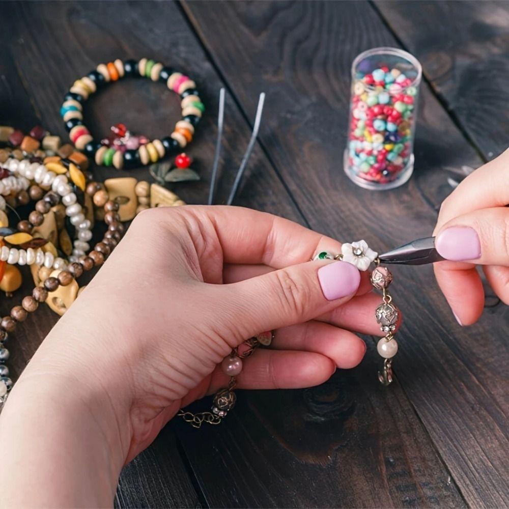 12 Grids Jewelry Making Kit Open Jump Rings Repair Tools Kit Pliers Jewelry Making