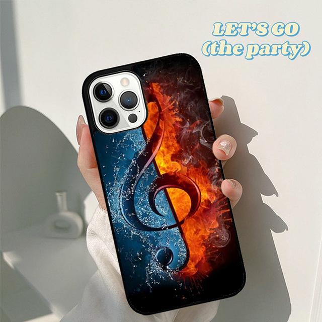 Musical Notes Classical Music Art Phone Case Cover for iPhone 17 Air 16 16e 15 12 11 13 14 Pro Max Apple Plus Coque