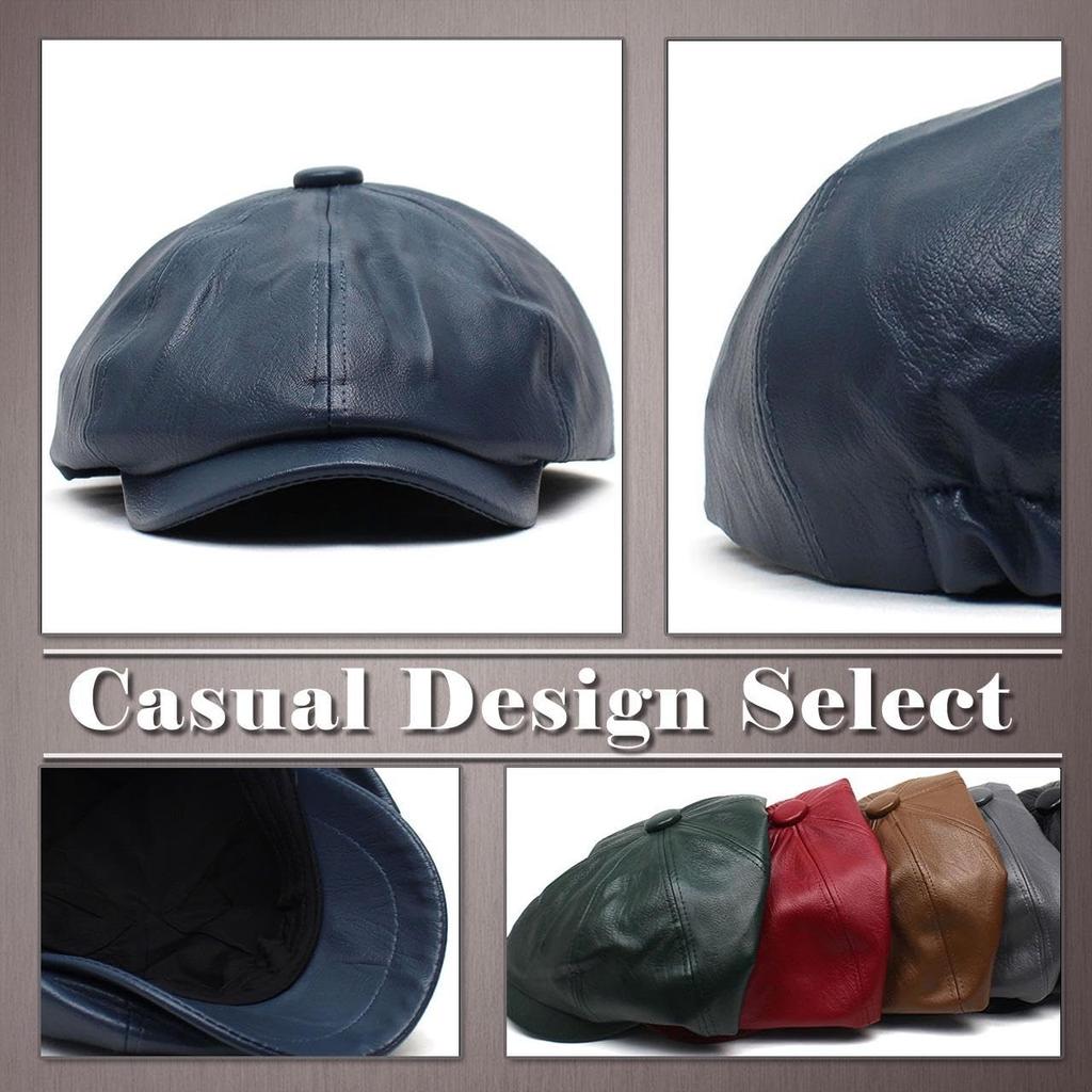 Hunting CP685 [One Limitation] Cap, Leather, Simple, Stylish, Golf, Casual, Men's & Women's, (Black)
