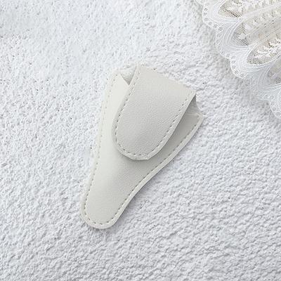 1Pc Hasp Stil V Form Pu Leder Schere Schutz Tasche Nagel Trim Abdeckung Fall Maniküre Pediküre Werkzeuge