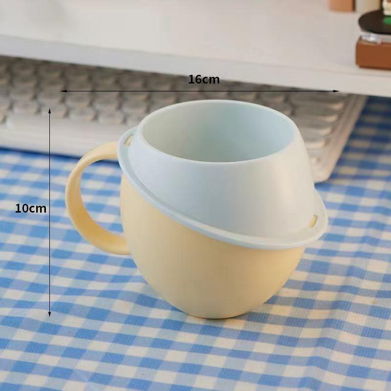 

Large Capacity Cartoon Mouthwash Cup Cute Dopamine Planet Design High-Value Toothbrush Cup for Household And Student Use