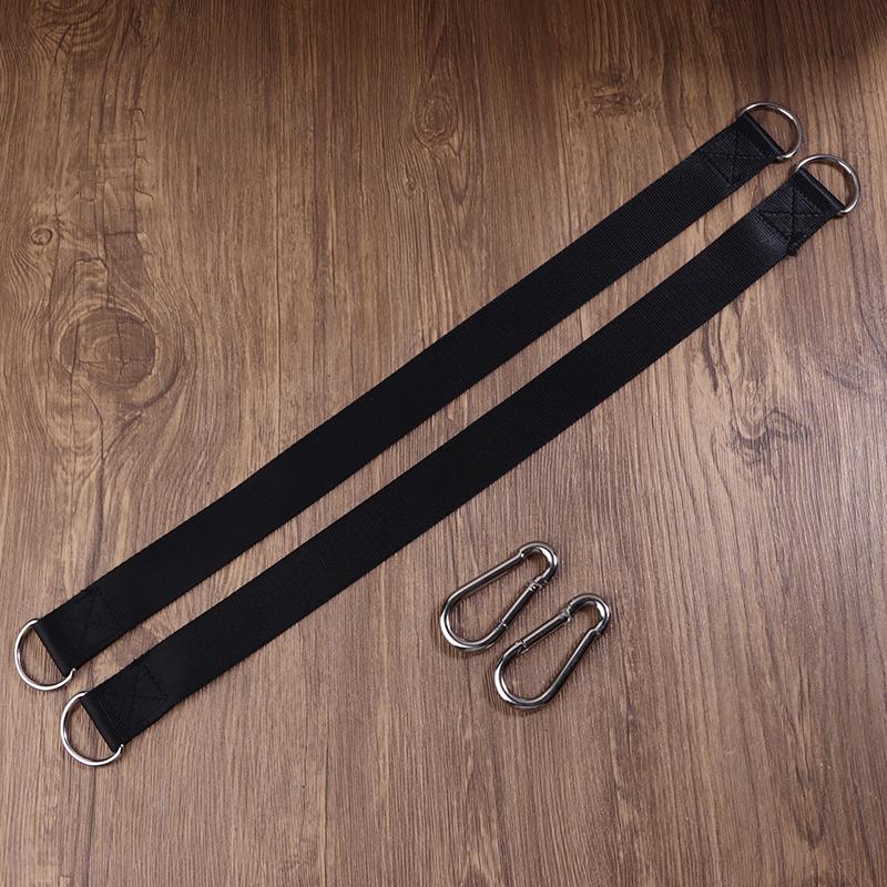 2Pcs Durable Hanging Belt Hammock Swing Hanging Belt And Steel Alloy Hooks Outdoor Camping Hiking Tools Hammock Accessories