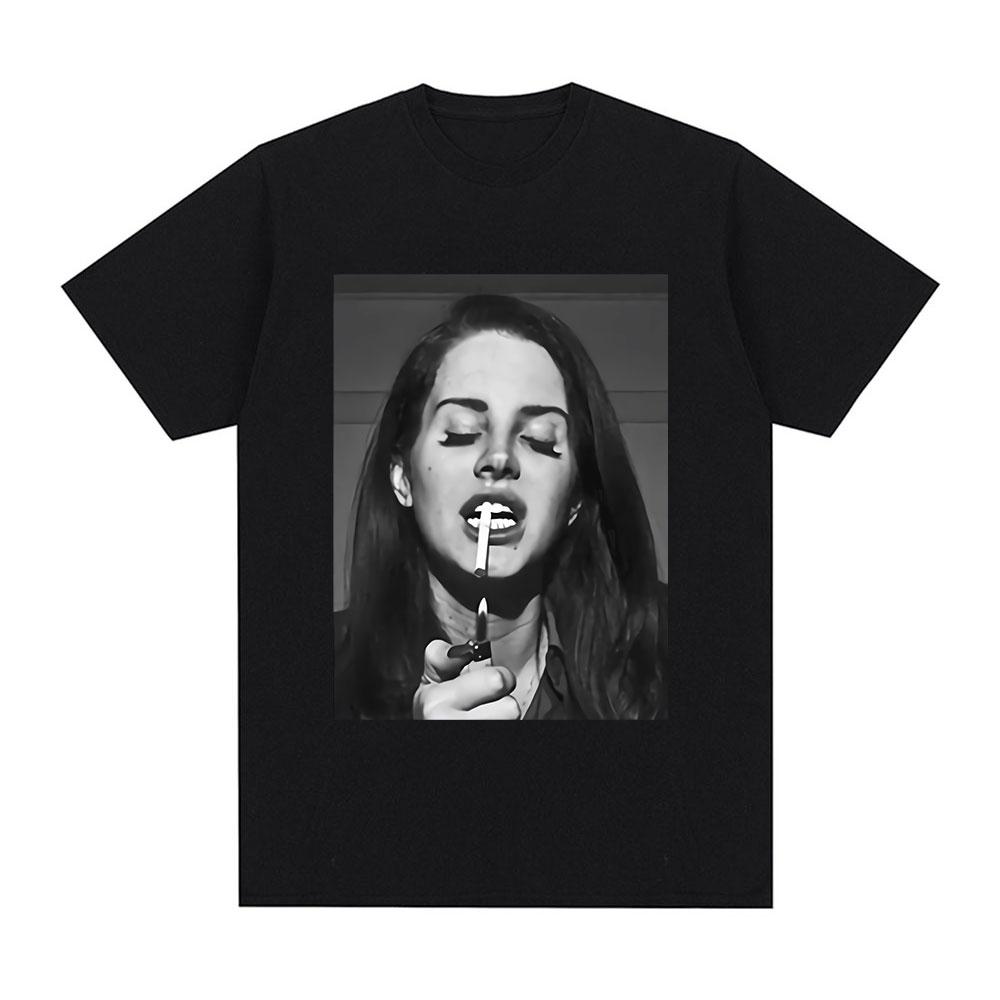 Singer Lana Del Rey T Shirt Ultraviolence Music Album T Shirt Vintage Hip Hop Streetwear Short Sleeve Plus Size T Shirt Women