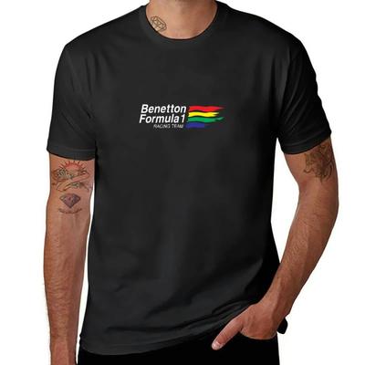 Benetton Formel Team T-Shirt Grafik-T-Shirt Individuelles T-Shirt Sommerkleidung Oversizeds Herrenbekleidung
