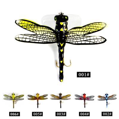 Silicone Artificial Dragonfly Shaped Fishing Lure With Hook Weight 6g Length 7.5cm For Insect Bait
