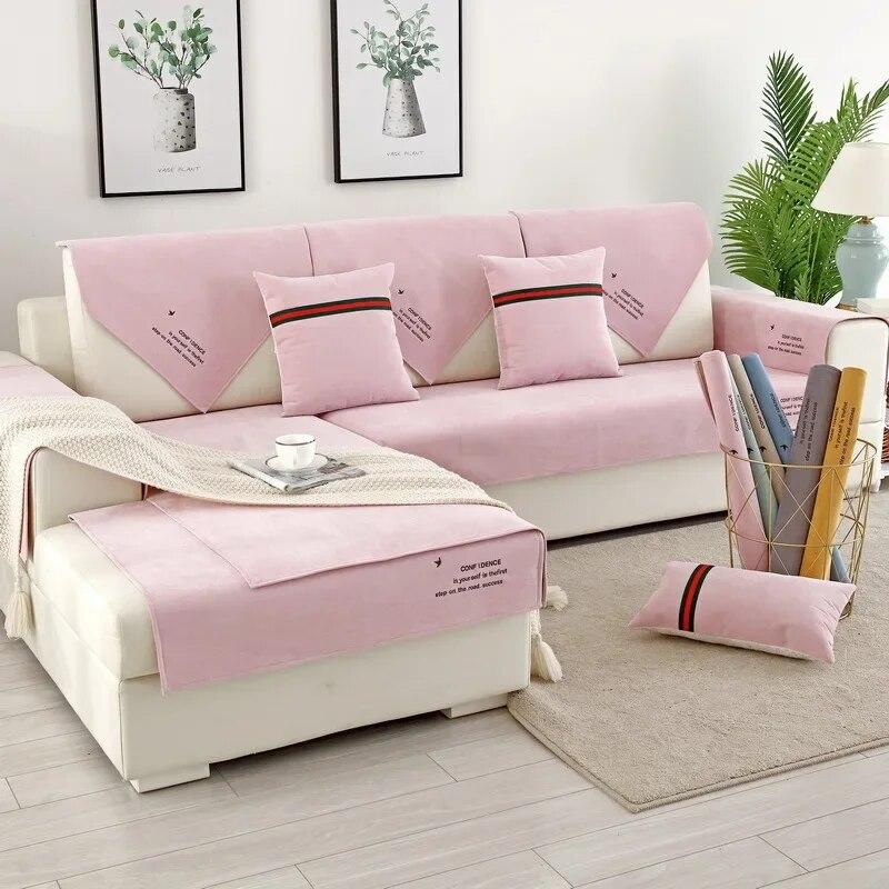 

Водонепроницаемый чехол для дивана с надписью для гостиной, подушка для дивана, современный чехол для сиденья, чехол для дивана, полотенце, чехол для дивана, анти-кошачий коврик для домашних животных 70x70cm 1pcs