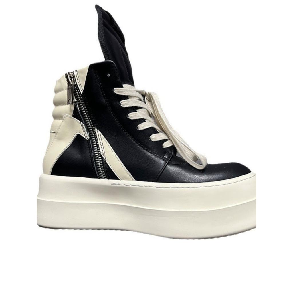Scarpe a testa larga europee e americane 2025 nuove scarpe sportive casual con plateau rialzato punta tonda cinturini scarpe alte in tela marea da donna