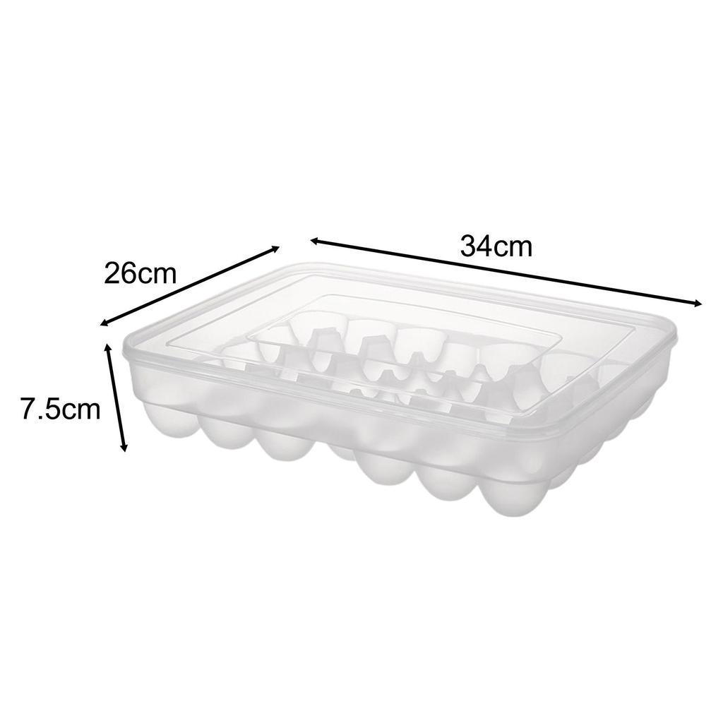 Muti-Gride Egg Storage Box Refrigerator Side Door Storage Rack Anti-Fall Stackable Kitchen-Specific Egg Tray Food Egg Storage