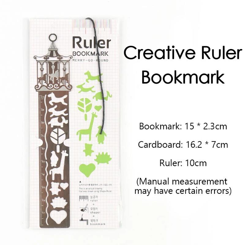 1pcs Marque-page Règle Creuse Créatif Beau Résistant Peinture Dessin Règle pour Étudiants Apprendre École Campus Bureau Papeterie