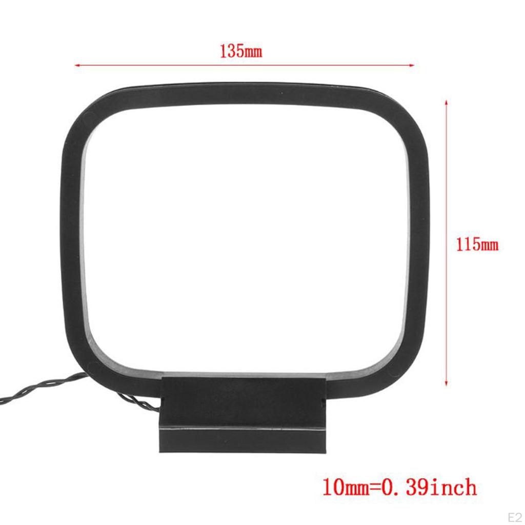 AM Antenna with 3 Pin Compatible Indoor Radio Home Stereo Receiver Audio Video, Theater
