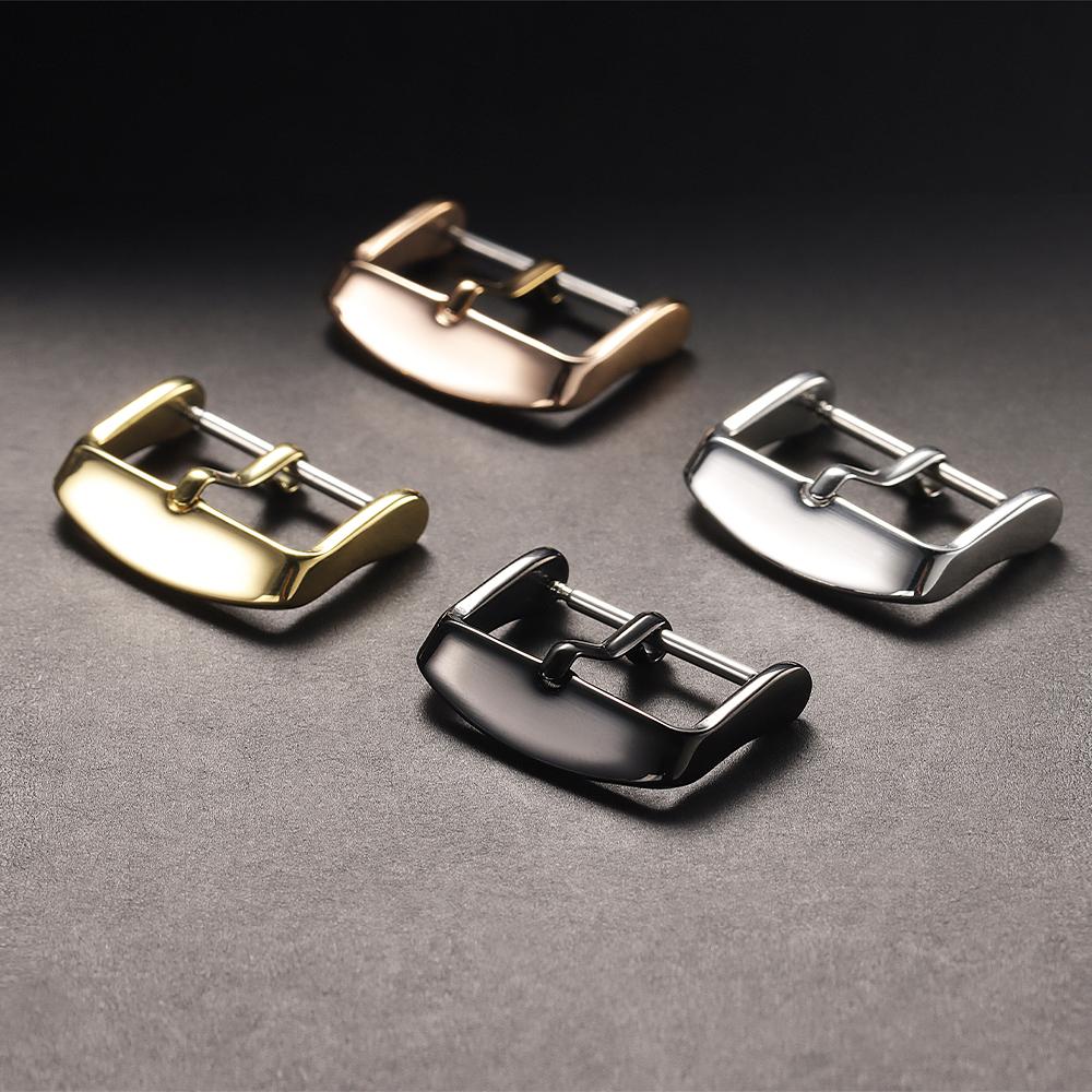 16mm 18mm 20mm 22mm Watchbands Metal Buckle Stainless Steel Pin Clasp Watch Accessories for Leather Band Strap Watch Buckle