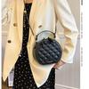 Spring New Trendy Versatile Shoulder Messenger Bag Fashionable Simple High Texture Portable Small Round Bag