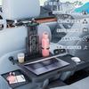 ChicCarry Car Folding Seatback Table for Back Headrest Car Camping Car Convenient Car Includes Rotating Phone Holder and Drink Japanese Instruction