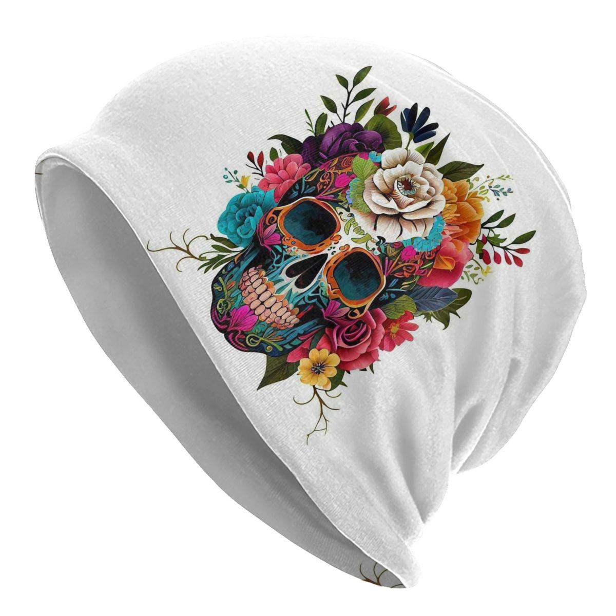 

Skull Print Horror Skeleton Death Unisex Women Adult Beanies Caps Knitting Bonnet Hat Hip Hop Autumn Winter Outdoor Skullies Hats One Size