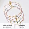 European & American DIY Multicolor Braided Rope Necklace with Stainless Steel Pendants