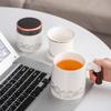 Teacup Tea Separation Cup Ceramic Cup High Value Tea Cup Office Mug with Lid Festival Gift