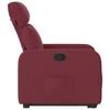 Recliner with Rising Aid Burgundy Fabric