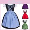 Vintage Style Bavarian Dirndl Dress For Oktoberfest And Festival Cosplay