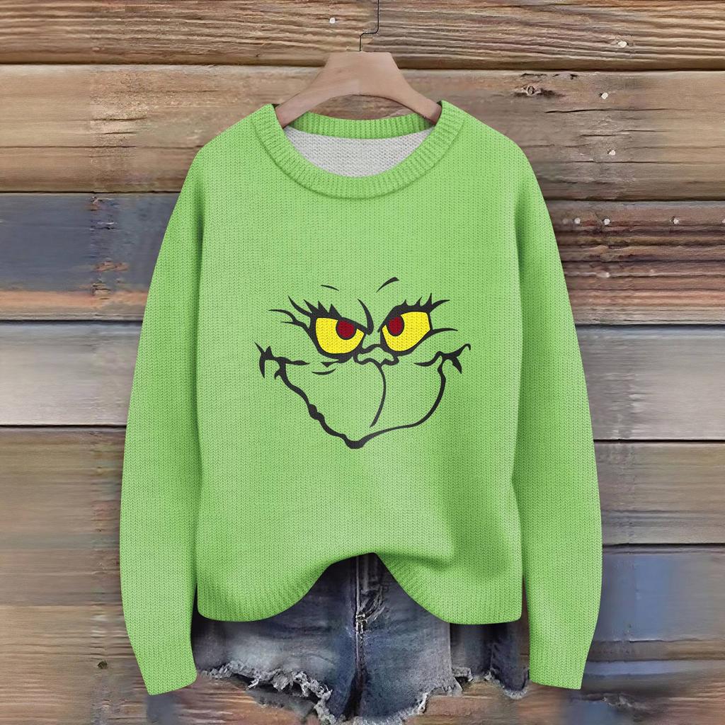 Women's Fashion Casual Long Sleeve Neck Sweater Pullover Top