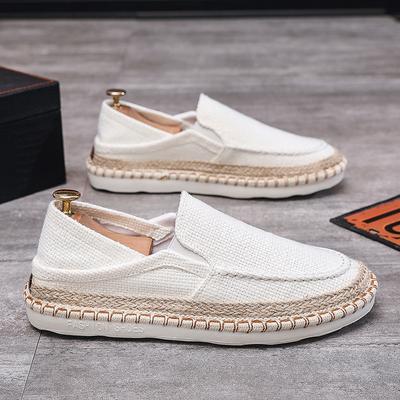 Sommer Herrenschuhe Neue Ein-Pedal Lazy Casual Stoffschuhe Trendy Fischerschuhe Herren Zweiweg Atmungsaktive Canvasschuhe