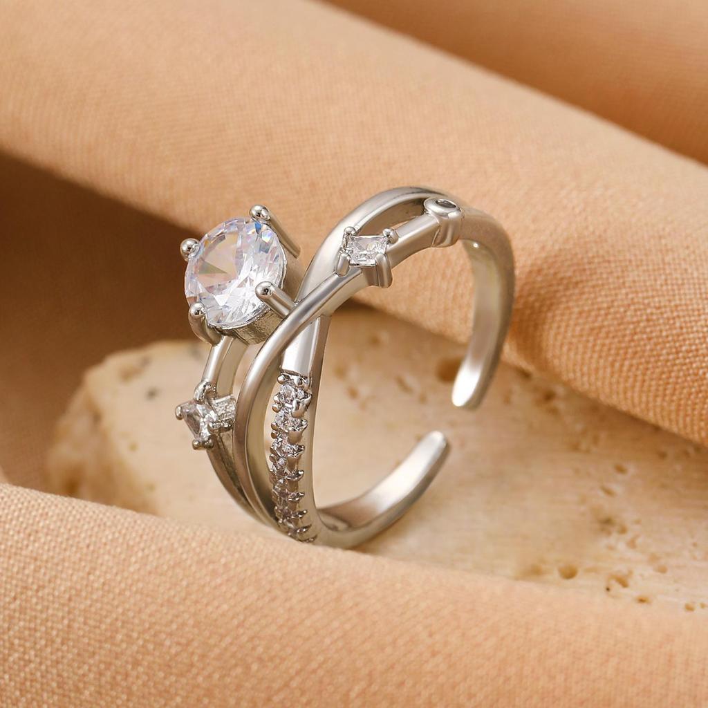 High-End Cross-Border Fashion Bow Ring for Women - European & American Style Open Index Finger Accessory