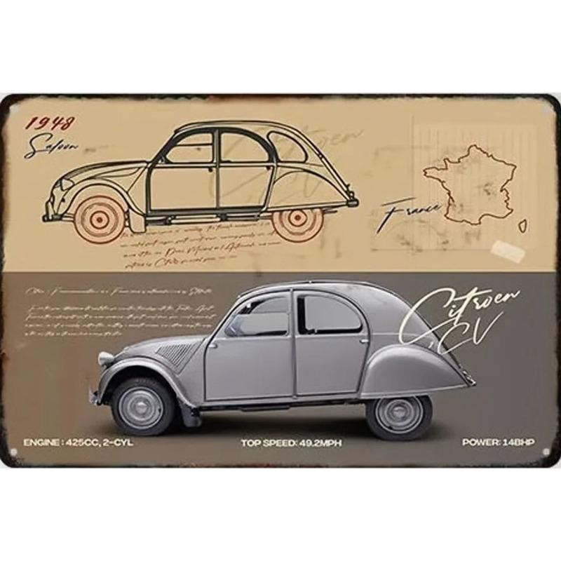Garage Bar Metal Sign Vintage Wall Decor 20x30cm