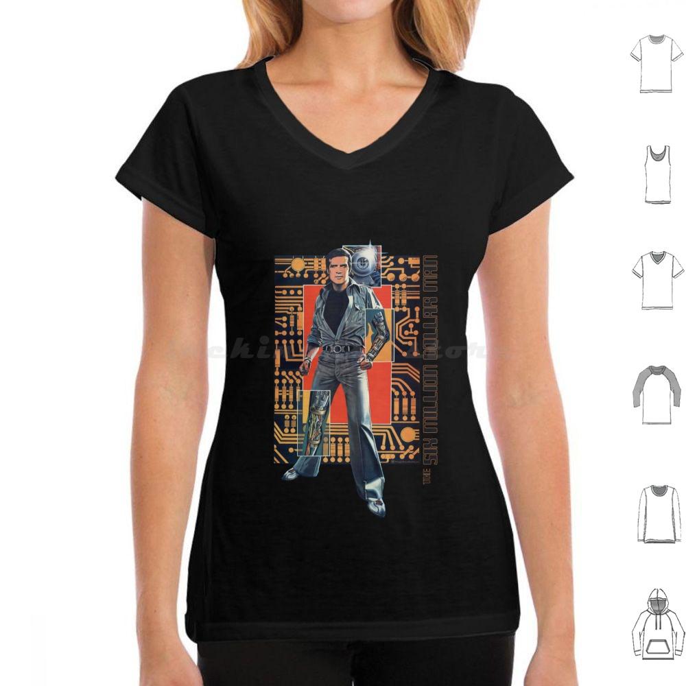 The Six Million Dollar Man T Shirt Big Size 100 Cotton Fuggin Teez Six Million Dollar Man Cyborg Steve Austin Astronaut
