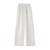Chinese-style Faux Satin Jacquard Wide-leg Pants for Women, 2026 New Design, Niche High-waisted Slimming Casual Floor-length Trousers