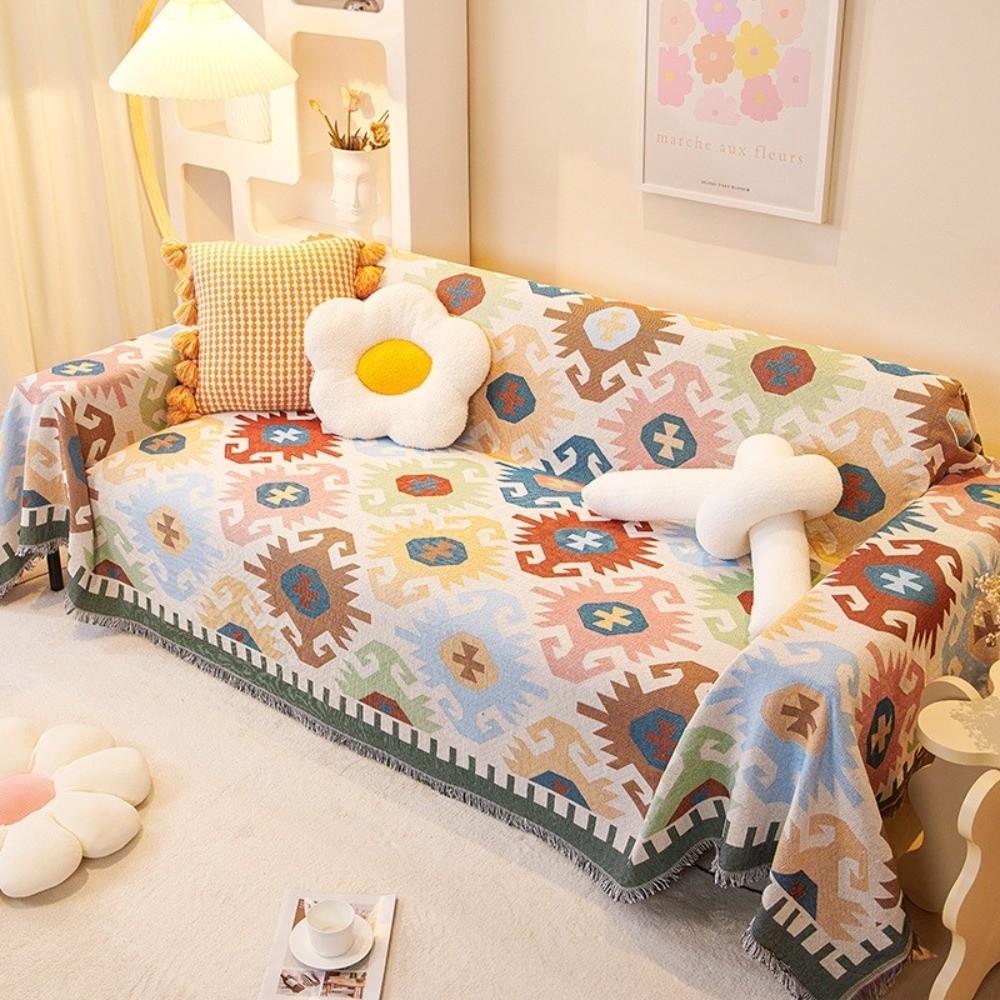 Ins Style Sofa Cover Double Use Beds Blanekets Durable All-inclusive Sofa Cover  Living Room