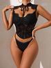 European Sexy Lace See-through Mesh Bustier Top