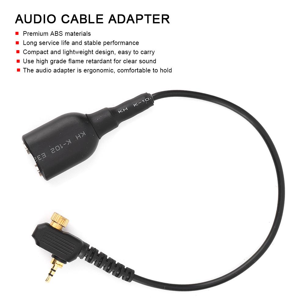 Two Way Radio Audio Cable Adapter Fit for Motorola MTH800 MTH850 MTP850 MTS850 To UV-5R K Head