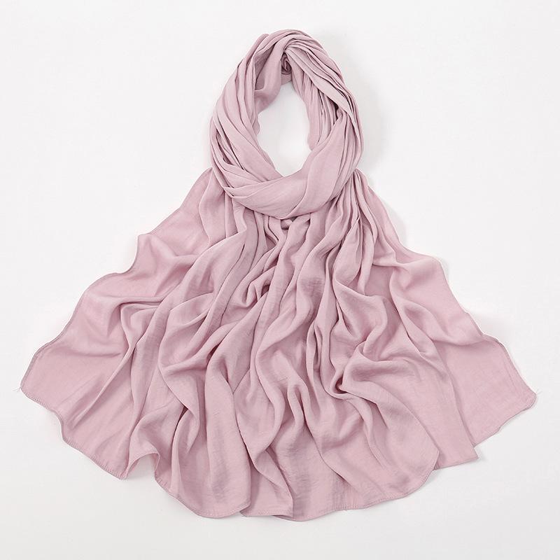 Autumn new solid color hot-selling Malaysia Indonesia velvet long towel popular monochrome versatile ethnic headscarf women