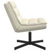 Swivel Chair Cream 63 x 75 x 76 cm PU