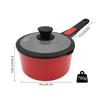 RANXINGST 16cm Saucepan with Induction and Gas Milk Pan with Nonstick Granite Coating and Removable Oven and Dishwasher Includes Silicone PFOA and