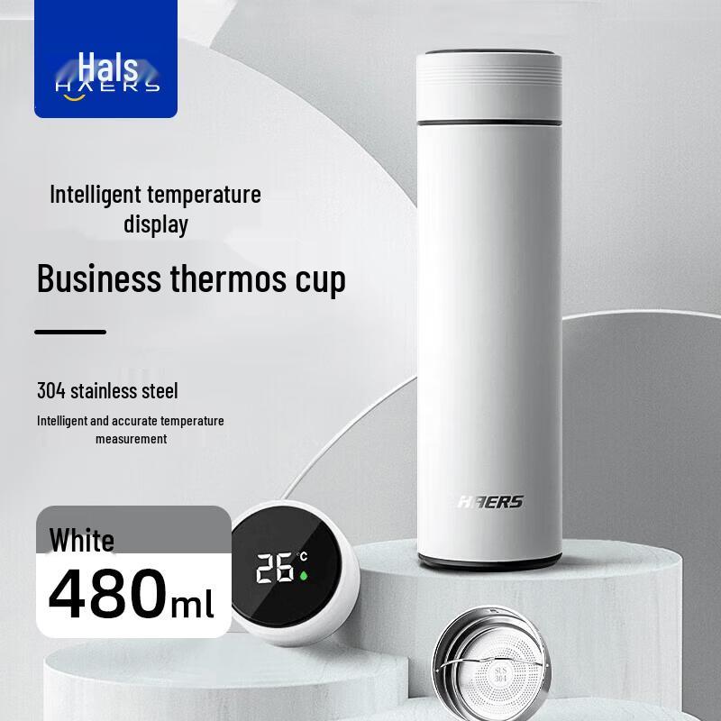 HAERS Smart Insulated Thermos with Touch Screen Temperature Display