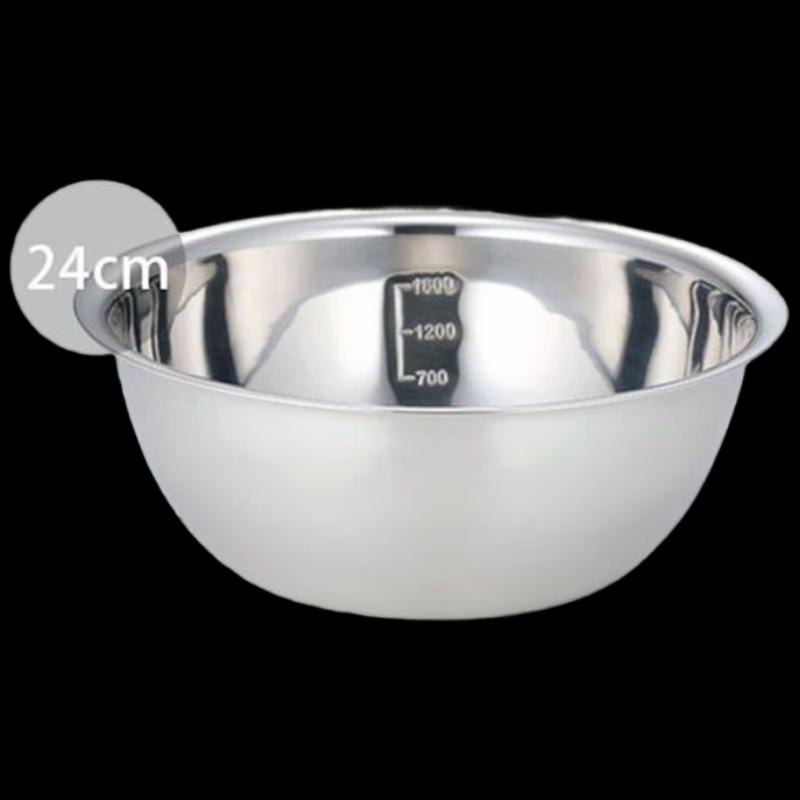 Stainless Steel Thickened Kitchen Basin 24cm