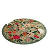 Persian Floral Ethnic Style Round Faux Cashmere Carpet for Living Room, Dirt and Wear Resistant Floor Mat