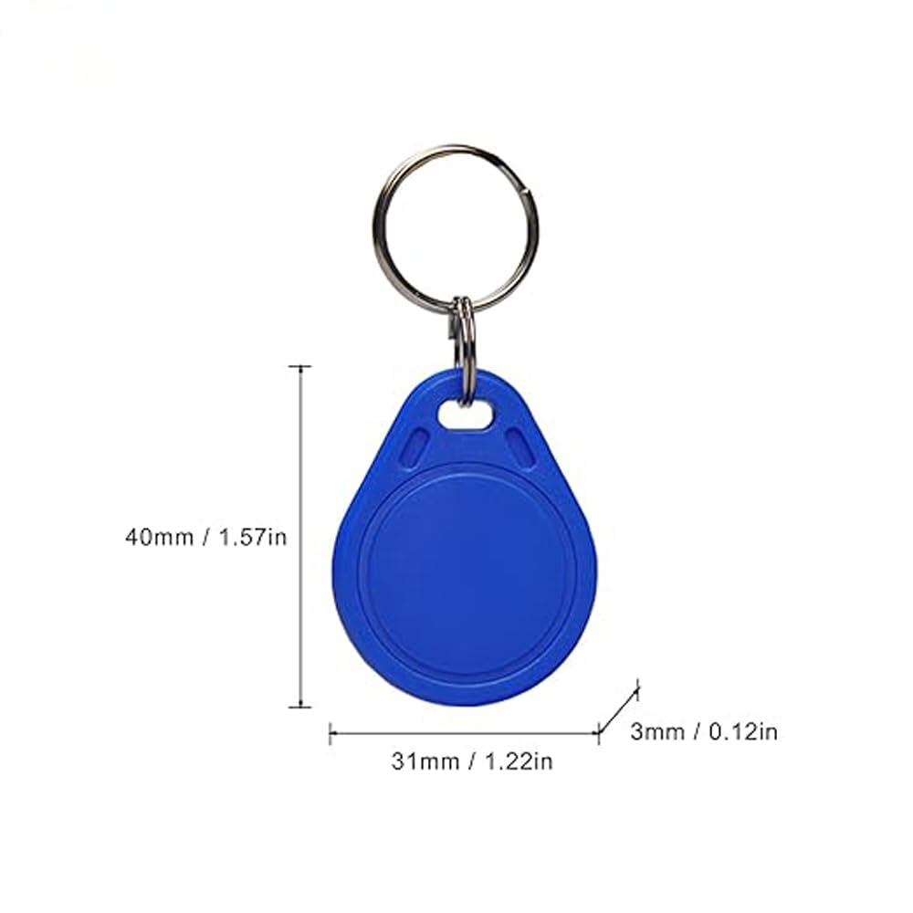 10pcs 13.56MHz UID Rewritable IC Clone Smart Key Fobs,Blank Tag Writable Readable,Access Control RFID Tag Token,Access Control Key Card Used to
