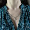 Silver Pendant with Pearls, Cubic Zirconias (2191544)