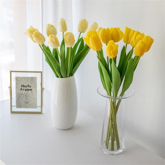 Kunstblume, pflegeleicht, wiederverwendbar, leicht, schön, realistisch, moderner Stil, künstliche Tulpe für Hochzeit