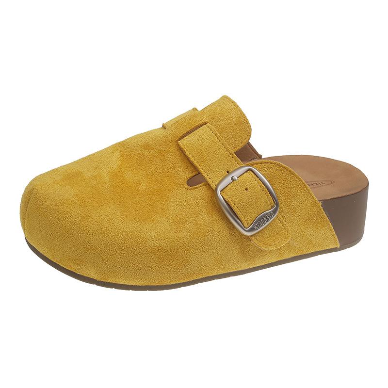 Women's retro home outdoor cushioning arch support not tired feet non-slip stirrup lightweight comfortable slippers