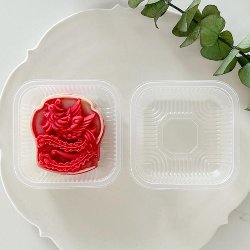 Traditional Pastries Cookie Stamp Hand Pressed Mooncakes Mold Bean Pastes Cake Bakewares Dessert Mould for Cooking Lover