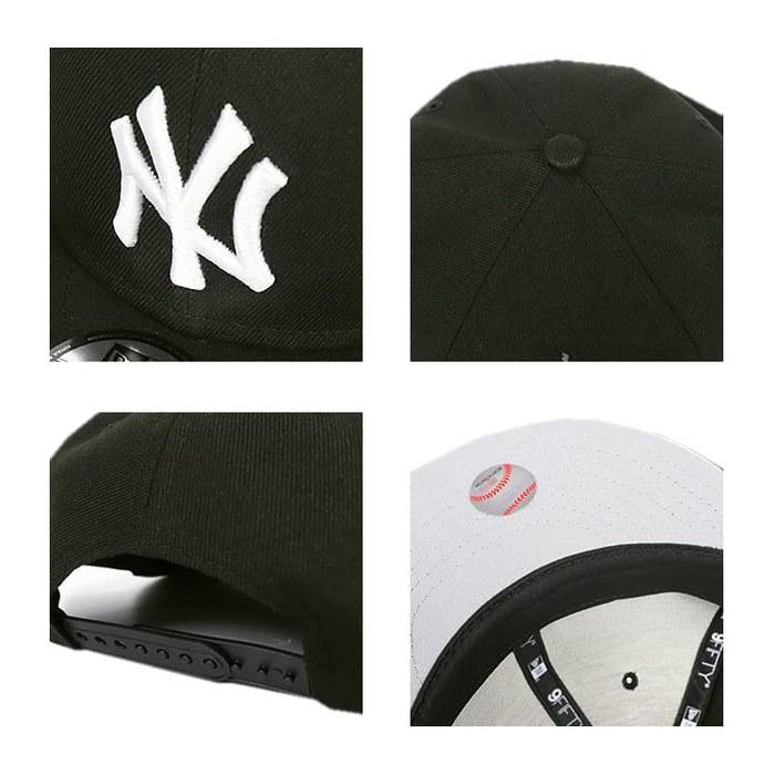 New Era 9FIFTY MLB Cap Mens Snapback Baseball Cap NY Black X White